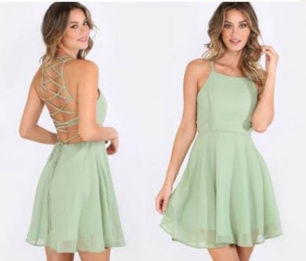 selling v neck short sage homecoming dresses under 100 criss cross short prom gowns chiffon dress, Red
selling v neck short sage homecoming dresses under 100 criss cross short prom gowns chiffon dress, Red