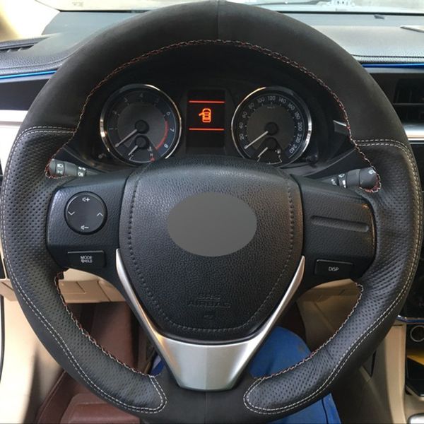 hand-stitched black genuine leather suede car steering wheel cover for toyota rav4 2013-2016 toyota corolla 2014-2016 scion
hand-stitched black genuine leather suede car steering wheel cover for toyota rav4 2013-2016 toyota corolla 2014-2016 scion