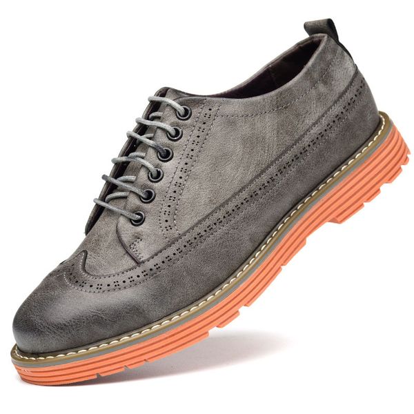 man fashion oxford platform casual shoes brock sports comfortable lace-up leather flat heel loafers black brown grey colors
man fashion oxford platform casual shoes brock sports comfortable lace-up leather flat heel loafers black brown grey colors