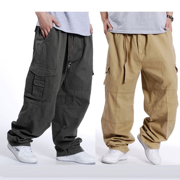 2018 autumn casual pants men's multi-pocket loose large size overalls men's extra large size trousers s m xl xxl xxxl, Black
2018 autumn casual pants men's multi-pocket loose large size overalls men's extra large size trousers s m xl xxl xxxl, Black