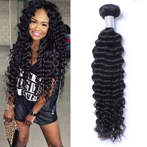 brazilian virgin human hair deep wave curly unprocessed remy hair weaves double wefts 100g/bundle hair wefts, Black
brazilian virgin human hair deep wave curly unprocessed remy hair weaves double wefts 100g/bundle hair wefts, Black