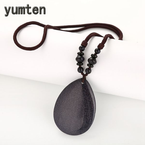 yumten ethnic women long necklace blue sandstone pendant water drop rope chain fashion sweater chain female yoga jewelry beaded, Silver
yumten ethnic women long necklace blue sandstone pendant water drop rope chain fashion sweater chain female yoga jewelry beaded, Silver