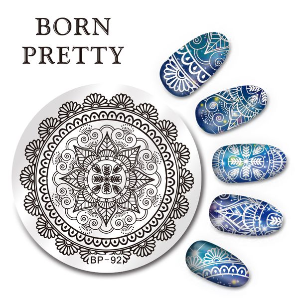 born pretty 5.5cm round nail art stamp template arabesque design image plate bp-92, White
born pretty 5.5cm round nail art stamp template arabesque design image plate bp-92, White