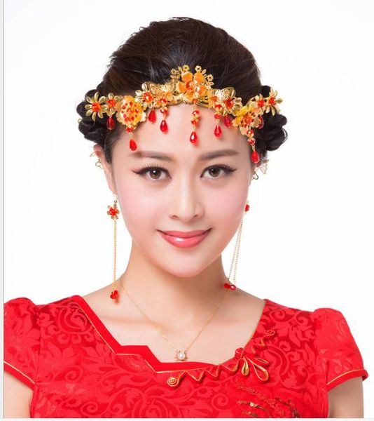 bridal costume, headwear, classical fringes, chinese qipao, phoenix crown wedding dress accessories, Slivery;golden
bridal costume, headwear, classical fringes, chinese qipao, phoenix crown wedding dress accessories, Slivery;golden
