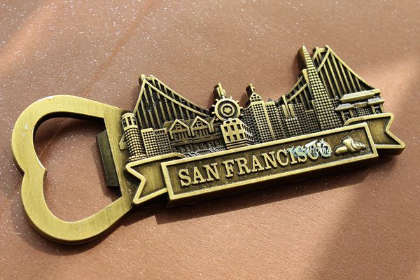 usa san frantourist travel souvenir 3d metal fridge magnet craft beer bottle opener 
usa san frantourist travel souvenir 3d metal fridge magnet craft beer bottle opener