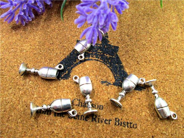 45pcs--goblet charms, antique silver 3d wine glass charm pendants 20x11mm, Bronze;silver
45pcs--goblet charms, antique silver 3d wine glass charm pendants 20x11mm, Bronze;silver