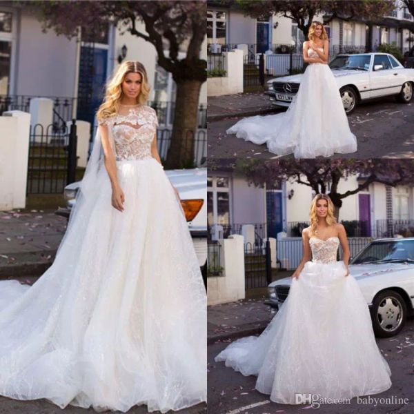 boho 2019 a line wedding dresses sweetheart backless appliqued bridal gowns sweep train lace wedding dress with wrap, White
boho 2019 a line wedding dresses sweetheart backless appliqued bridal gowns sweep train lace wedding dress with wrap, White