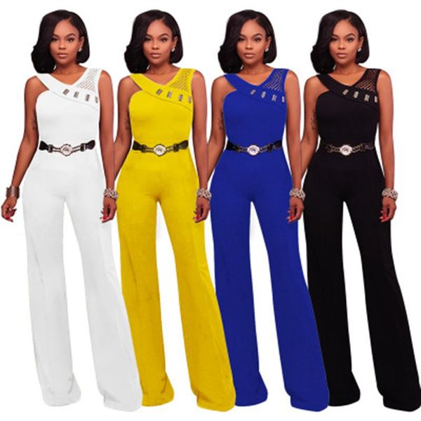 2018 women lady strapless metallic belt mesh patchwork irregular neck jumpsuits high waist wid-leg sling jumpsuits, Black;white
2018 women lady strapless metallic belt mesh patchwork irregular neck jumpsuits high waist wid-leg sling jumpsuits, Black;white