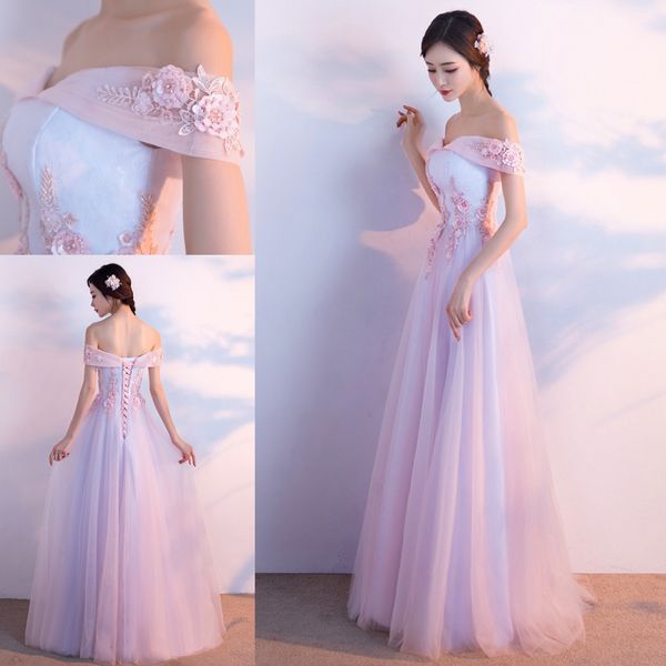 2019 fashion off the shoulder appliques beads long evening dress pink blue tulle evening gowns vestido de noiva prom party dress, Black;red
2019 fashion off the shoulder appliques beads long evening dress pink blue tulle evening gowns vestido de noiva prom party dress, Black;red