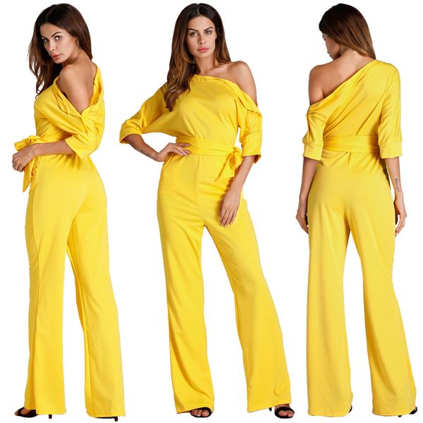 2018 summer new arrival fashion inclined shoulder slim wome jumpsuits & rompers full length 7 colours, Black;white
2018 summer new arrival fashion inclined shoulder slim wome jumpsuits & rompers full length 7 colours, Black;white
