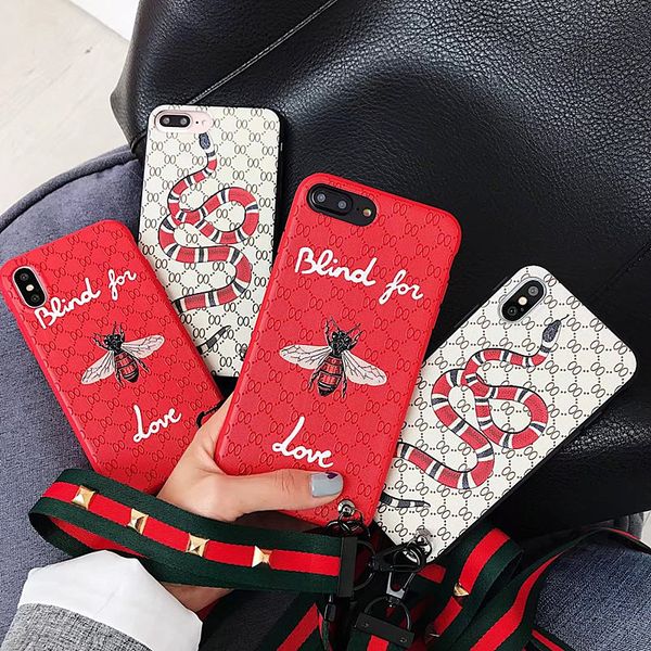 fashion snake bee animal brand silicon soft case for iphone xs max xr 6s plus 7 7plus 8 8plus x 10 phone case cover coque hull with lanyard
fashion snake bee animal brand silicon soft case for iphone xs max xr 6s plus 7 7plus 8 8plus x 10 phone case cover coque hull with lanyard