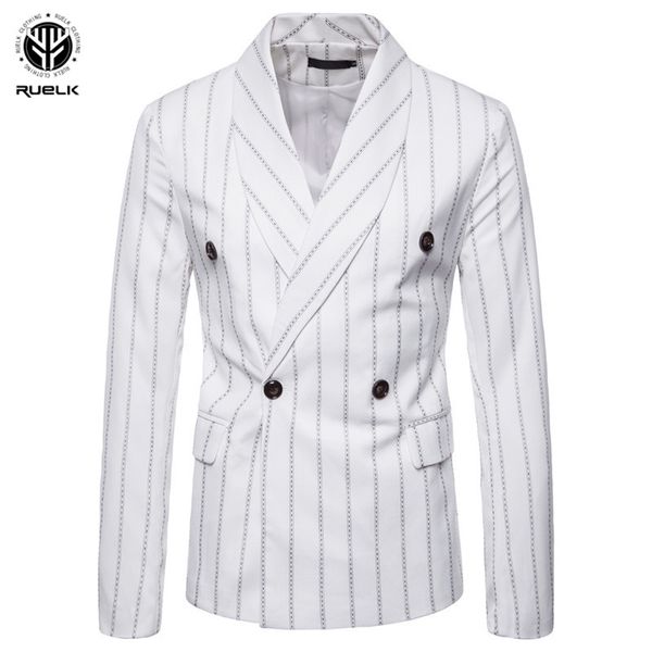 ruelk 2018 mens foramal weeding dress suit double breasted stripe men long sleeve jacket v-neck white business casual, White;black
ruelk 2018 mens foramal weeding dress suit double breasted stripe men long sleeve jacket v-neck white business casual, White;black