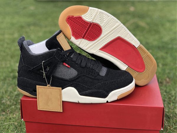 release 4 denim 4s black white jean jiont limited man basketball shoes ls gs sneakers authentic quality ao2571-001 with original box, White;red
release 4 denim 4s black white jean jiont limited man basketball shoes ls gs sneakers authentic quality ao2571-001 with original box, White;red