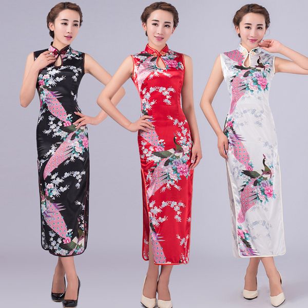 stand collar women cheongsam peacock female silm party dress women vestidos chinese traditional dress qipao mini 6, Red
stand collar women cheongsam peacock female silm party dress women vestidos chinese traditional dress qipao mini 6, Red