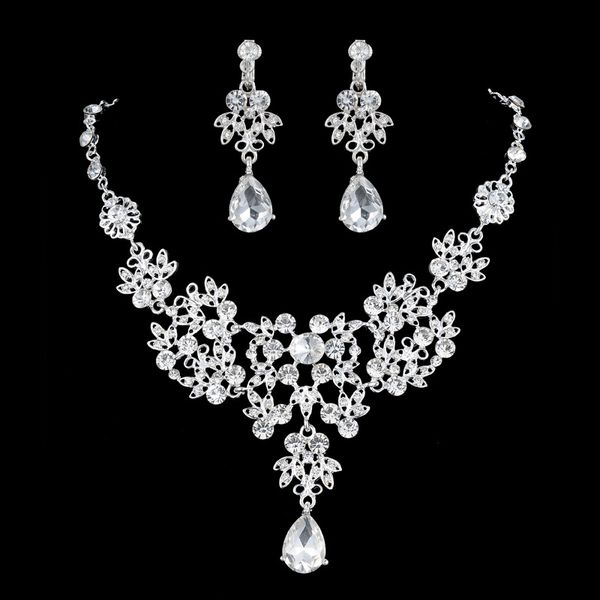 2018 sale bridal wedding jewelry sets luxurious crystal adorned bridal jewelry three piece wedding party jewelry sets accessories, White
2018 sale bridal wedding jewelry sets luxurious crystal adorned bridal jewelry three piece wedding party jewelry sets accessories, White