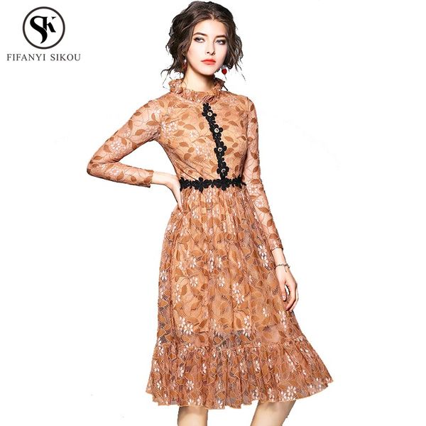 european style fashion long sleeve lace dress women 2018 spring autumn new retro temperament elegant ladies long dresses lp127, Black;gray
european style fashion long sleeve lace dress women 2018 spring autumn new retro temperament elegant ladies long dresses lp127, Black;gray