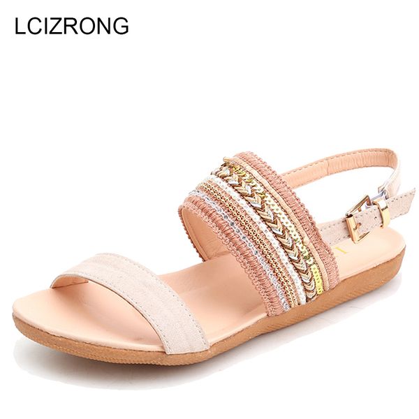 lcizrong fashion rhinestone women sandals summer peep toe flat sandals for woman bohemia 36-42 big size beach shoes, Black
lcizrong fashion rhinestone women sandals summer peep toe flat sandals for woman bohemia 36-42 big size beach shoes, Black