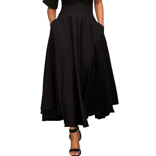 women swing a-line skirts solid elastic high waist lace up bow elegant skirts autumn sumemr vintage retro skirt side split new, Black
women swing a-line skirts solid elastic high waist lace up bow elegant skirts autumn sumemr vintage retro skirt side split new, Black