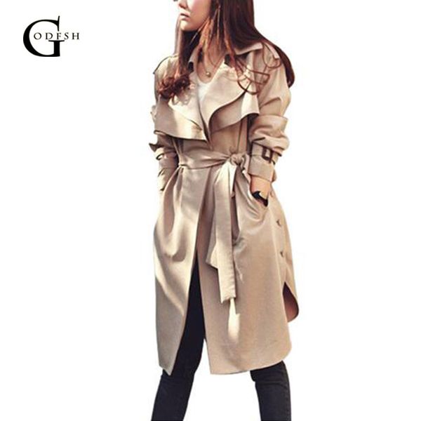 godfsh fashion women's khaki trench spring autumn outerwear casual loose coat long trench with belt elelady windbreak rh197, Tan;black
godfsh fashion women's khaki trench spring autumn outerwear casual loose coat long trench with belt elelady windbreak rh197, Tan;black