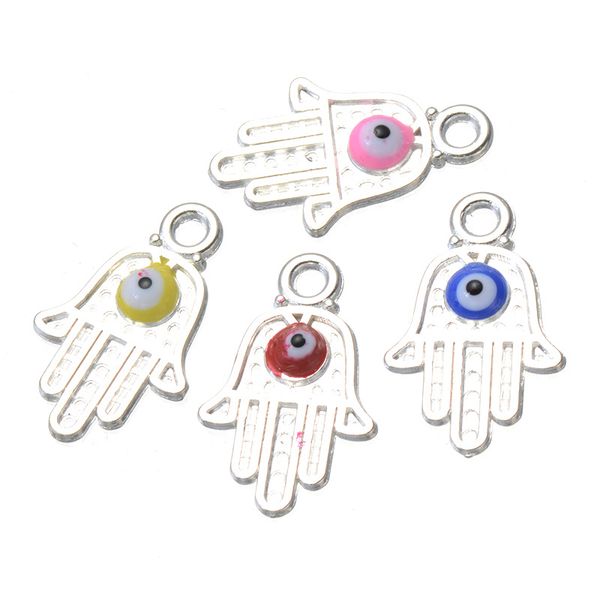 500pcs 21*13mm diy jewelry silver color alloy enamel religious hamsa hand evil eye charms pendant for bracelet necklace, Bronze;silver
500pcs 21*13mm diy jewelry silver color alloy enamel religious hamsa hand evil eye charms pendant for bracelet necklace, Bronze;silver