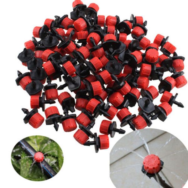 100pcs adjustable micro drip irrigation system watering sprinklers plant emitter drippers garden 1/4" barb watering tools
100pcs adjustable micro drip irrigation system watering sprinklers plant emitter drippers garden 1/4" barb watering tools