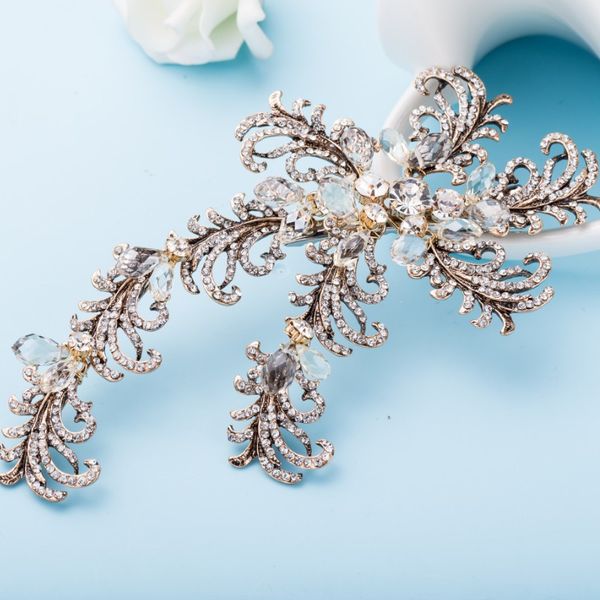 Boho Leaf Branch Hair Clip Bridal Headpiece Crystal Wedding Hair Vine Accessories Women Jewelry Handmade Crown
Boho Leaf Branch Hair Clip Bridal Headpiece Crystal Wedding Hair Vine Accessories Women Jewelry Handmade Crown