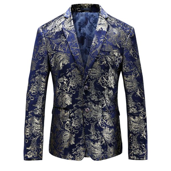 new men's luxury-gold blue big yards european and american dance coat england, White;black
new men's luxury-gold blue big yards european and american dance coat england, White;black