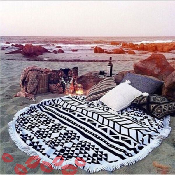 toalla playa microfiber round beach towel 150cm bath towels tassel geometric summer women swimming sunbath serviette de plage
toalla playa microfiber round beach towel 150cm bath towels tassel geometric summer women swimming sunbath serviette de plage