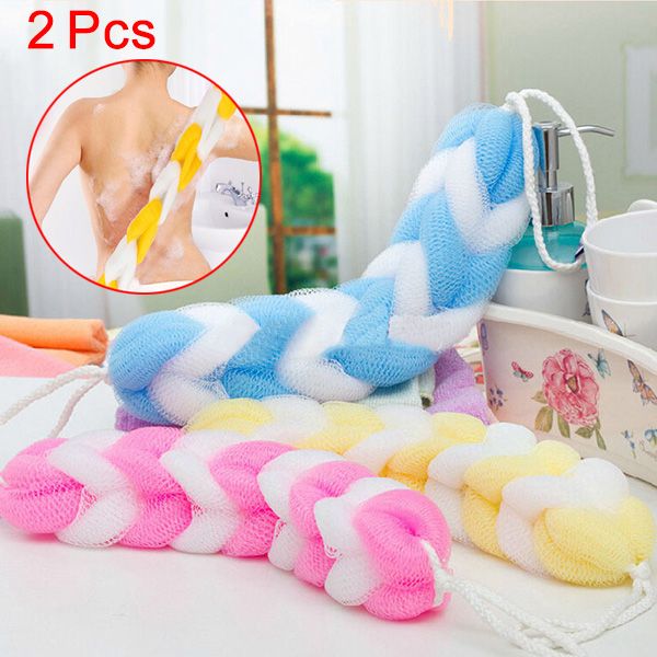 2 pcs bathing shower scrubber mesh sponge exfoliating body brush wash nylon puff spa @ls jy06
2 pcs bathing shower scrubber mesh sponge exfoliating body brush wash nylon puff spa @ls jy06