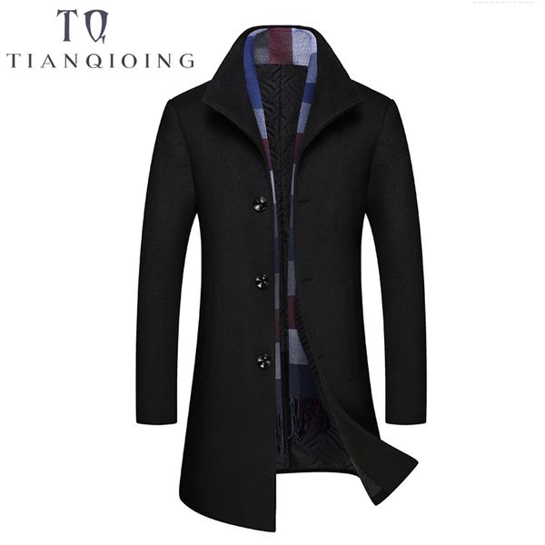 brand men wool & blends scarf collar fashion design mens jacket wool coat men business casual peacoat long winter coat m-3xl, Black
brand men wool & blends scarf collar fashion design mens jacket wool coat men business casual peacoat long winter coat m-3xl, Black
