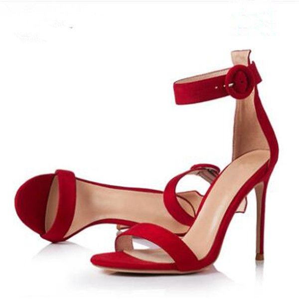 fashion summer 10cm thin high heel round buckle strap suede women sandals open toe party dress pumps red black blue
fashion summer 10cm thin high heel round buckle strap suede women sandals open toe party dress pumps red black blue