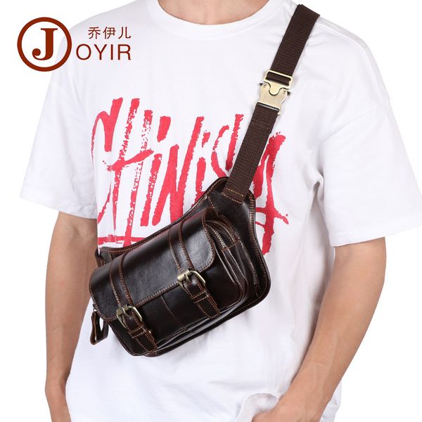 joyir genuine leather waist bag for men multifunction pure color vintage chest pack man first layer leather male leg bag
joyir genuine leather waist bag for men multifunction pure color vintage chest pack man first layer leather male leg bag