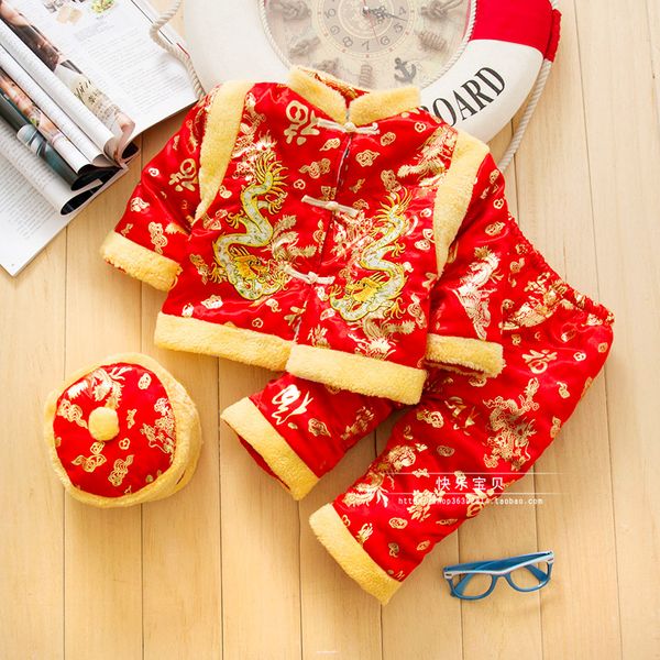 cotton chinese traditional embroidery new year clothes for baby boy winter cotton clothing tang suits thick infant costume, White
cotton chinese traditional embroidery new year clothes for baby boy winter cotton clothing tang suits thick infant costume, White