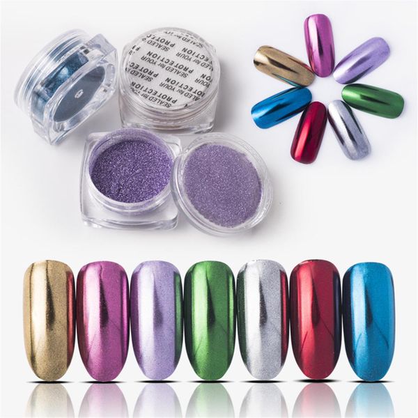 1 box 1g chameleon mirror nail glitters powder diy nail chrome pigment dust manicure art decoration tools, Silver;gold
1 box 1g chameleon mirror nail glitters powder diy nail chrome pigment dust manicure art decoration tools, Silver;gold