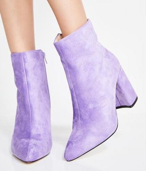 spring new women fashion solid purple yellow pu/suede pointed toe zip rough heels comfortable ankle short boots big size 42, Black
spring new women fashion solid purple yellow pu/suede pointed toe zip rough heels comfortable ankle short boots big size 42, Black
