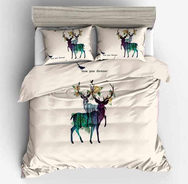 100% polyester christmas cartoon sika deer flowers white black yellow duvet/quilt cover tiwn full king size to bedding set
100% polyester christmas cartoon sika deer flowers white black yellow duvet/quilt cover tiwn full king size to bedding set