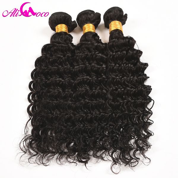 ali coco hair deep wave brazilian hair weave bundles 1 piece 100% human weave 10"-28" non remy natural color, Black;brown
ali coco hair deep wave brazilian hair weave bundles 1 piece 100% human weave 10"-28" non remy natural color, Black;brown