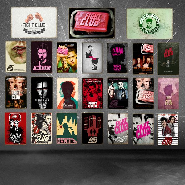 brad pitt fight club retro movie metal poster vintage home pub cinema bar furnishing decoration wall picture tin signs yd036
brad pitt fight club retro movie metal poster vintage home pub cinema bar furnishing decoration wall picture tin signs yd036