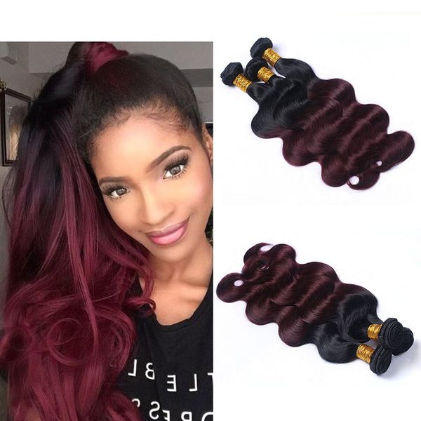 two tone ombre 1b/99j hair extensions 8a brazilian peruvian malaysian virgin human hair weave body wave 3 bundles 100g/pcs 12-26 inch, Black
two tone ombre 1b/99j hair extensions 8a brazilian peruvian malaysian virgin human hair weave body wave 3 bundles 100g/pcs 12-26 inch, Black