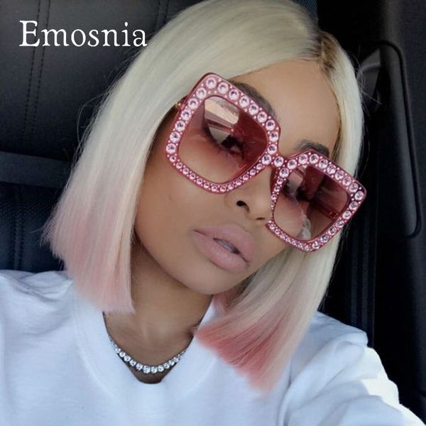 emosnia diamond luxury designer sunglasses women new square oversized brand vintage sunglass big frame female goggle oculos, White;black
emosnia diamond luxury designer sunglasses women new square oversized brand vintage sunglass big frame female goggle oculos, White;black