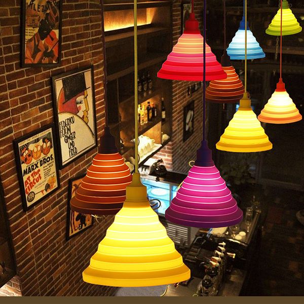 modern chandelier pendant lights fashion simple colorful silicone lamps diy design changeable lampshade twelve colors e27 holder
modern chandelier pendant lights fashion simple colorful silicone lamps diy design changeable lampshade twelve colors e27 holder