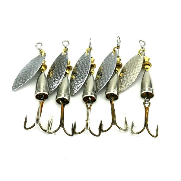 5pcs lures spinners ,spinnerbaits , metal fishing spoons bait 6.5cm blade spinner baits6g spinner baitfishing lures bass spoon crank bait
5pcs lures spinners ,spinnerbaits , metal fishing spoons bait 6.5cm blade spinner baits6g spinner baitfishing lures bass spoon crank bait