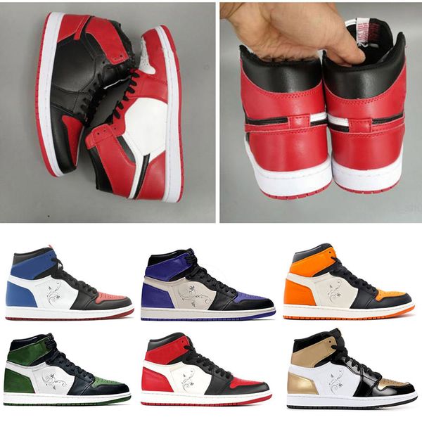2018 Mens Women GOLD TOE 1 OG Men Basketball Shoes Game Royal Banned Shadow Bred Mandarin duck Sneakers High Quality With Box
2018 Mens Women GOLD TOE 1 OG Men Basketball Shoes Game Royal Banned Shadow Bred Mandarin duck Sneakers High Quality With Box