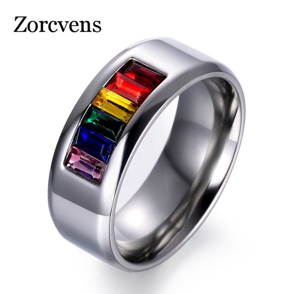 zorcvens 2018 new fashion 316l stainless steel fashion female rainbow color crystal ring for women, Golden;silver
zorcvens 2018 new fashion 316l stainless steel fashion female rainbow color crystal ring for women, Golden;silver