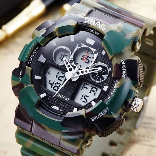 digital wristwatch men waterproof sports watches led electronics watches wristwatches relogio masculino, Slivery;brown
digital wristwatch men waterproof sports watches led electronics watches wristwatches relogio masculino, Slivery;brown