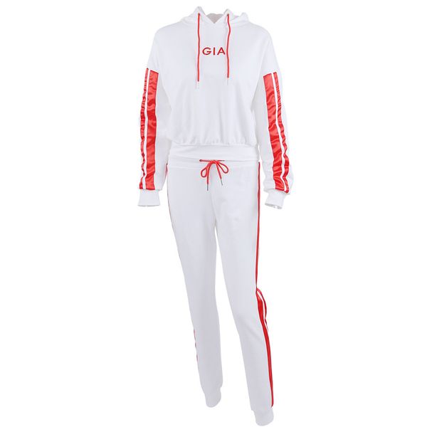 fashion 2 piece set women red white sweatshirt and pants suit loose style letter print casual stripe tracksuit regular, Gray
fashion 2 piece set women red white sweatshirt and pants suit loose style letter print casual stripe tracksuit regular, Gray