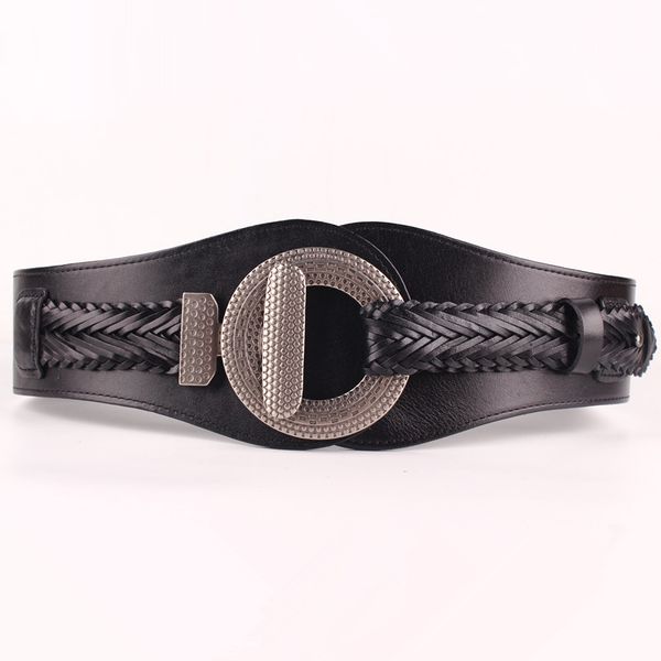 winter womens ladies metal buckle genuine cow leather wide elastic waist belt , women down coat red cowhide decoration belts, Black;brown
winter womens ladies metal buckle genuine cow leather wide elastic waist belt , women down coat red cowhide decoration belts, Black;brown