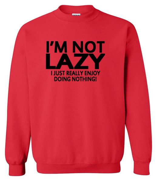 funny sweatshirt 2018 men's sportswear i'm not lazy letter print fleece spring winter sportsman wear tracksuits hoody, Black
funny sweatshirt 2018 men's sportswear i'm not lazy letter print fleece spring winter sportsman wear tracksuits hoody, Black