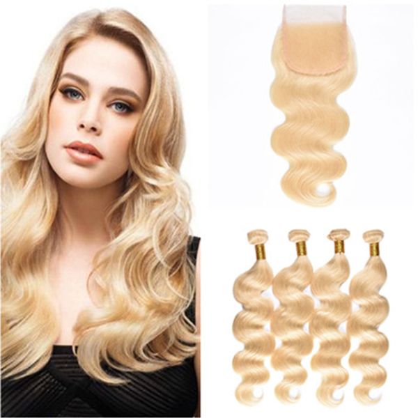 #613 blonde brazilian human hair weaves with closure body wave bleach blonde virgin hair 4bundles with 4x4 lace fronta closure 5pcs lot, Black;brown
#613 blonde brazilian human hair weaves with closure body wave bleach blonde virgin hair 4bundles with 4x4 lace fronta closure 5pcs lot, Black;brown