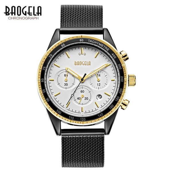 baogela chronograph black new watches mens quartz watch stainless steel mesh band slim men watch student sports wristwatch, Slivery;brown
baogela chronograph black new watches mens quartz watch stainless steel mesh band slim men watch student sports wristwatch, Slivery;brown